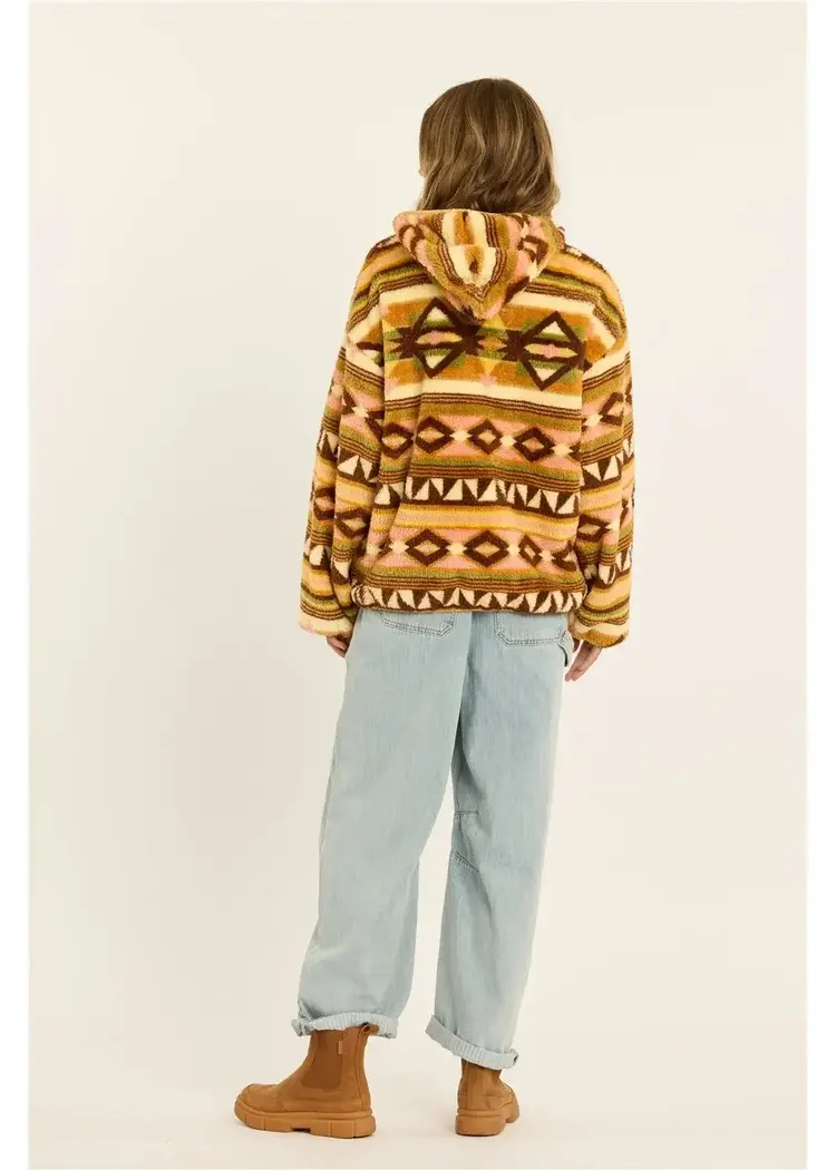 Sisstrevolution Coastal Cruisin Fuzzy Hoodie Multi