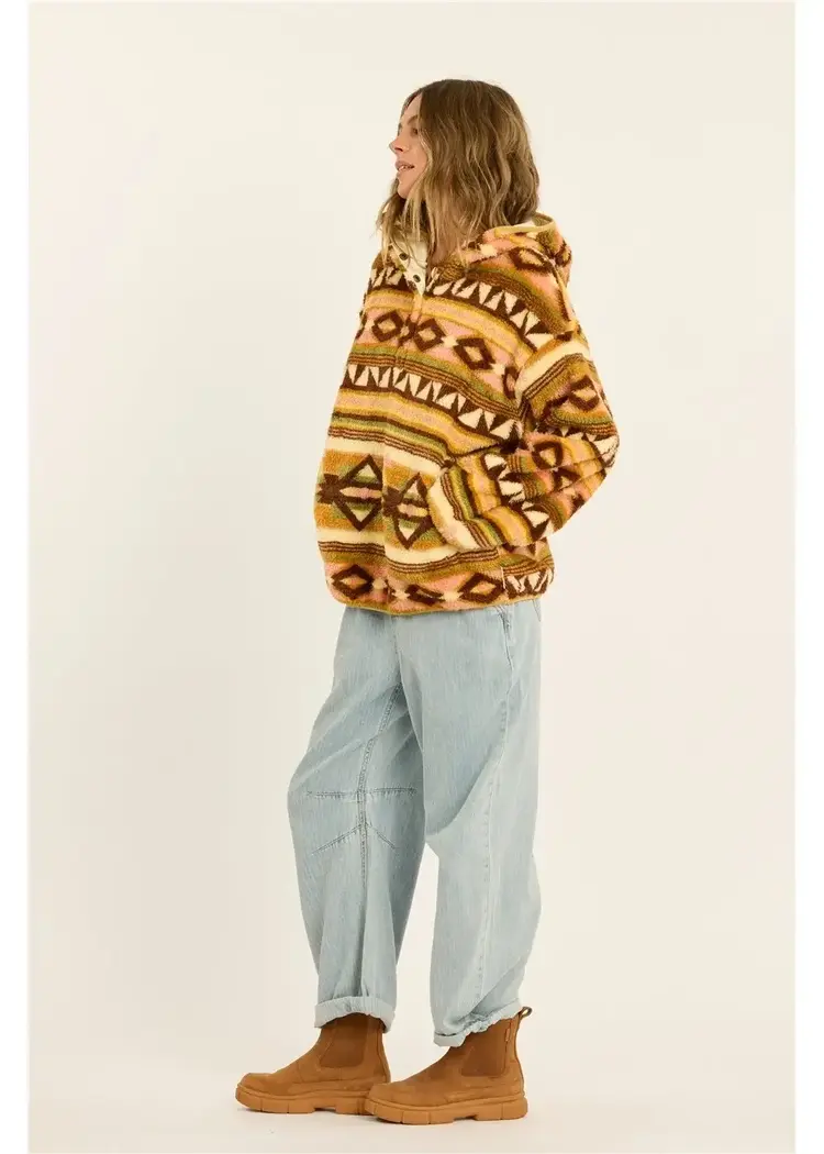 Sisstrevolution Coastal Cruisin Fuzzy Hoodie Multi