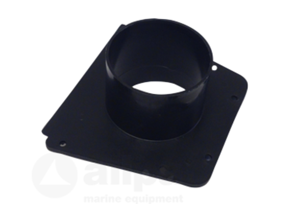 Allpa Kunststof Montageplaat met slangaansluiting (Ø76mm) voor luchtschelp 048975