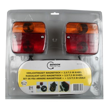 Verlichting set voor aanhanger magnetisch