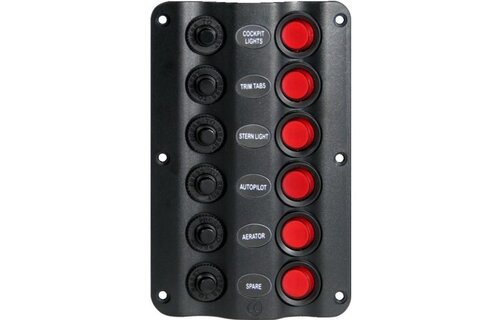 Schakelpaneel wave 6 schakelaars 12V