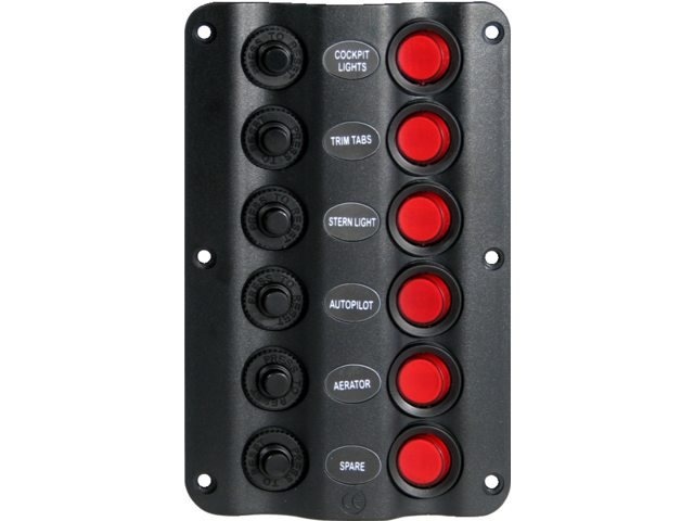 Schakelpaneel wave 6 schakelaars 12V