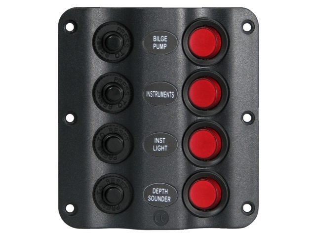 Schakelpaneel wave 4 schakelaars 12V