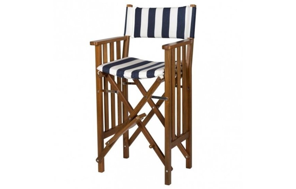 Hoge regisseursstoel II | Navy/White