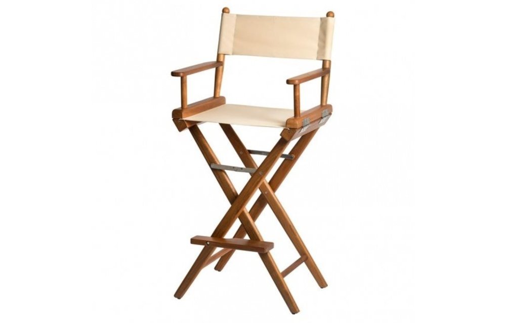 Hoge regisseursstoel | Beige canvas