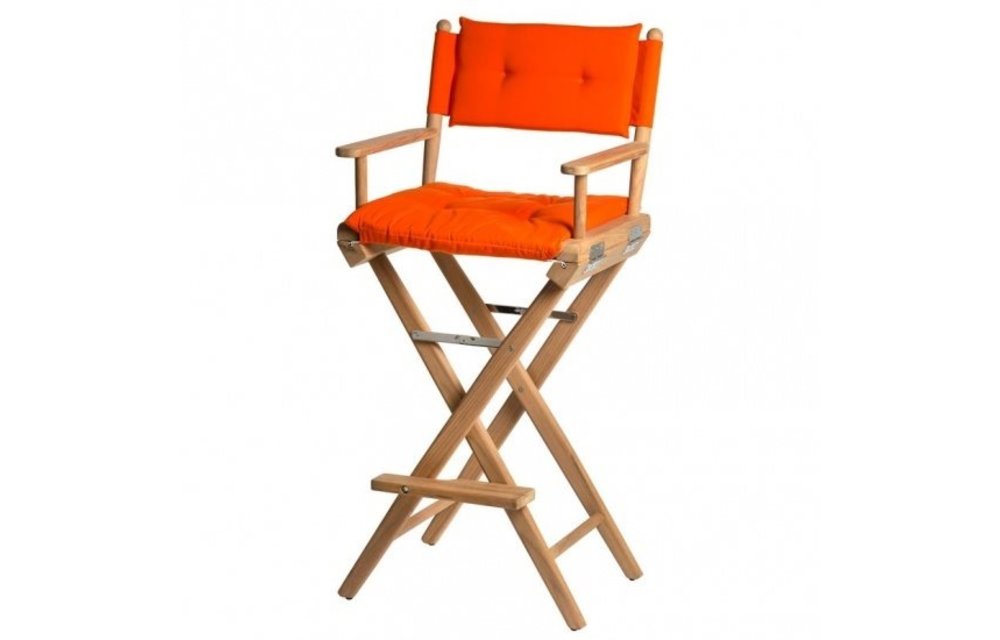 Hoge regisseursstoel oranje