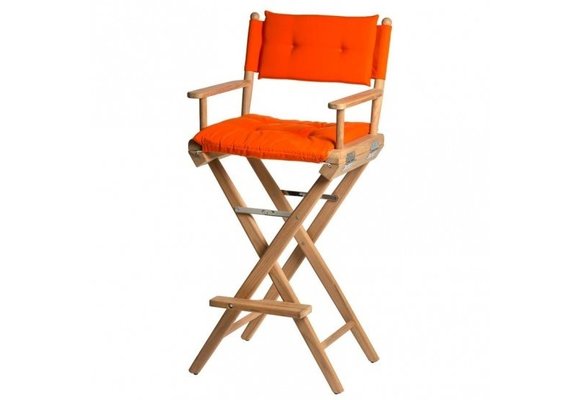 Hoge regisseursstoel oranje