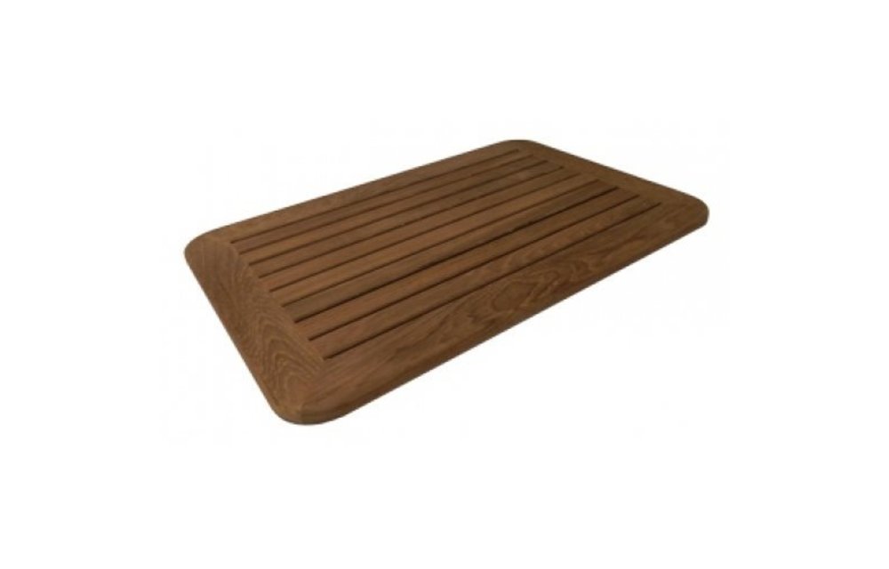 Massief teak tafelblad 370x600x25mm