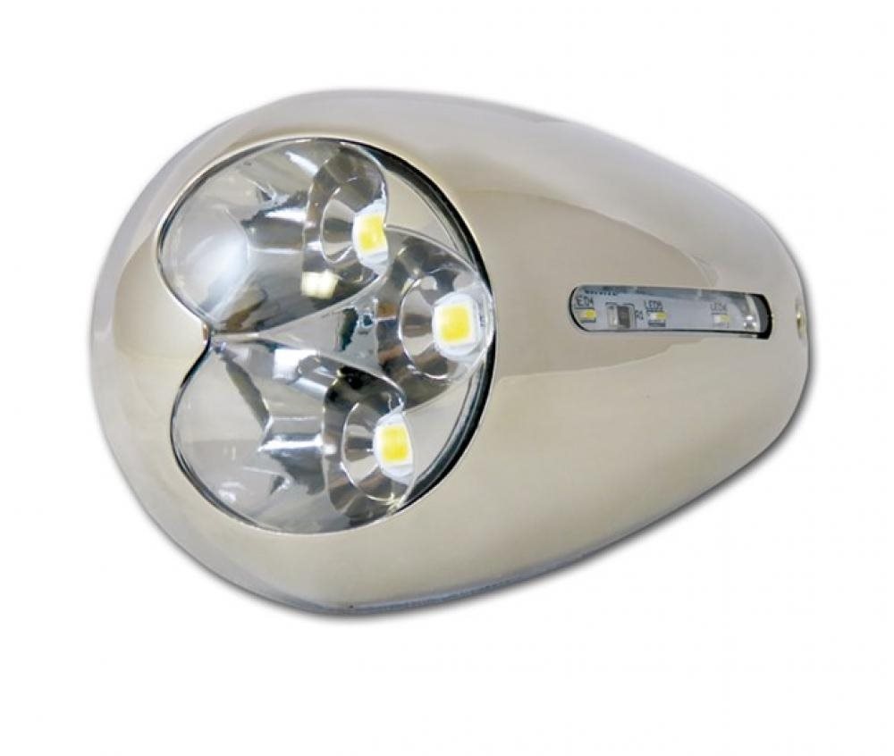 Allpa opbouw RVS 316 high power LED Hull light 12V/3.5W 105x62x34mm (2st.)