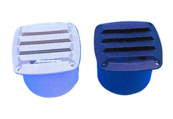 Allpa Kunststof Ventilatierooster  85x85mm  wit