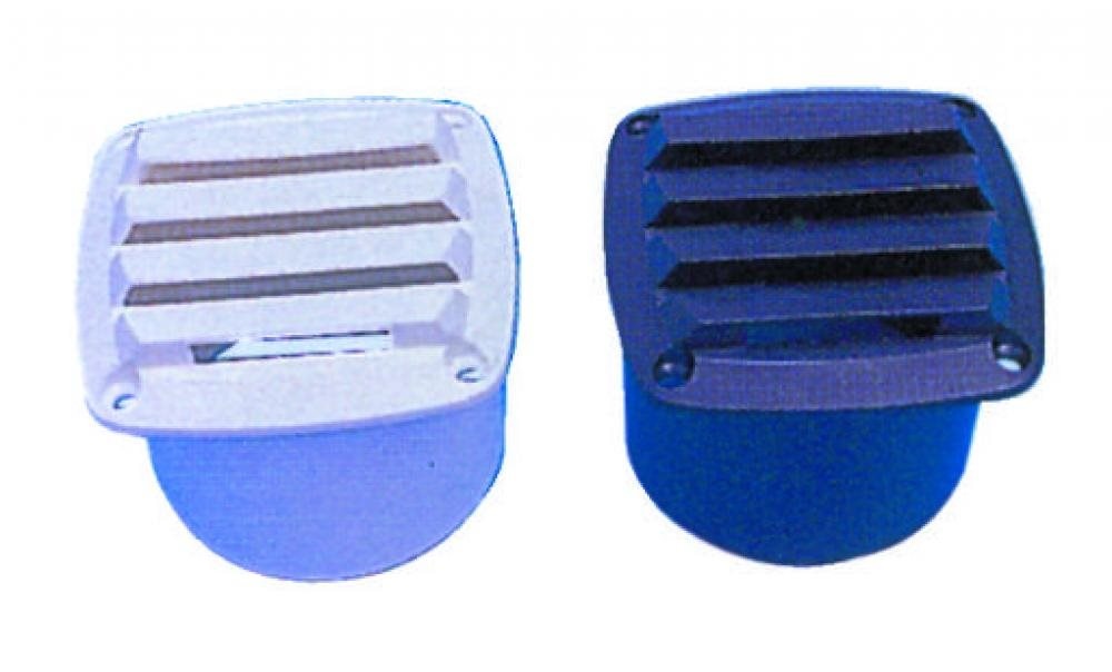 Allpa Kunststof Ventilatierooster 85x85mm wit