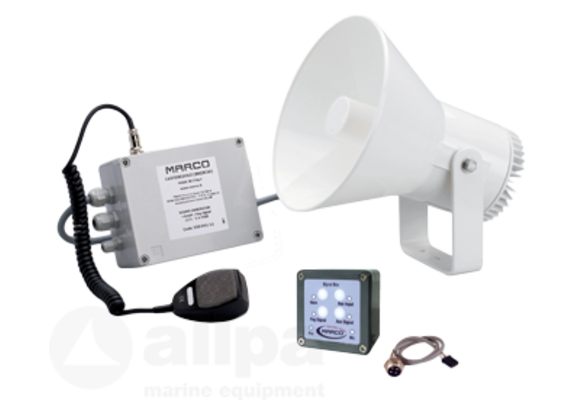 Allpa Waterdichte (IP67) luidsprekerinstallatie 12V met RVS steun  met keur