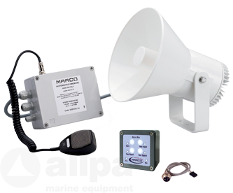 Allpa Waterdichte (IP67) luidsprekerinstallatie 12V met RVS steun  met keur