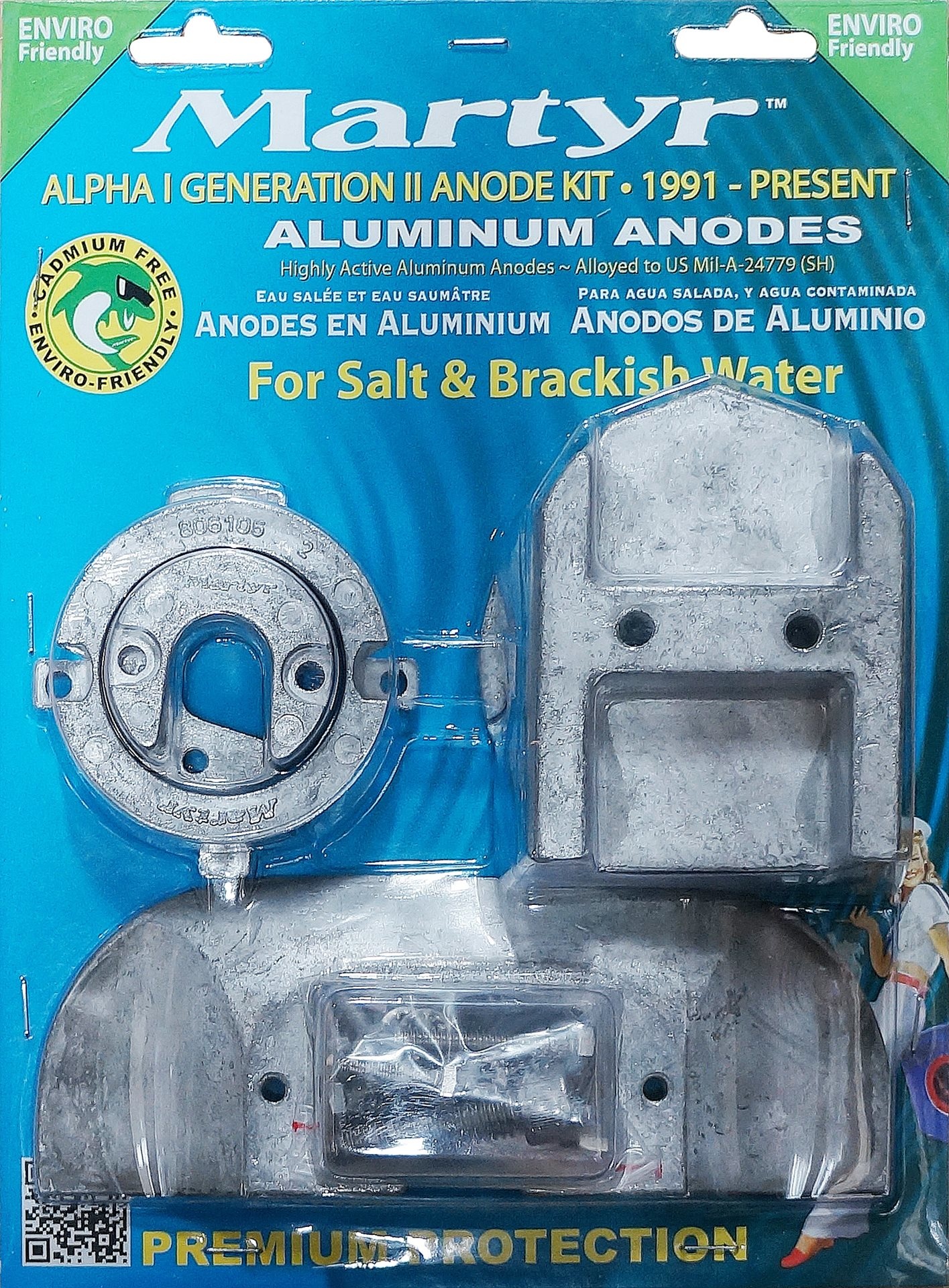 allpa Aluminium Anode kit Alpha-1-Gen II >1991
