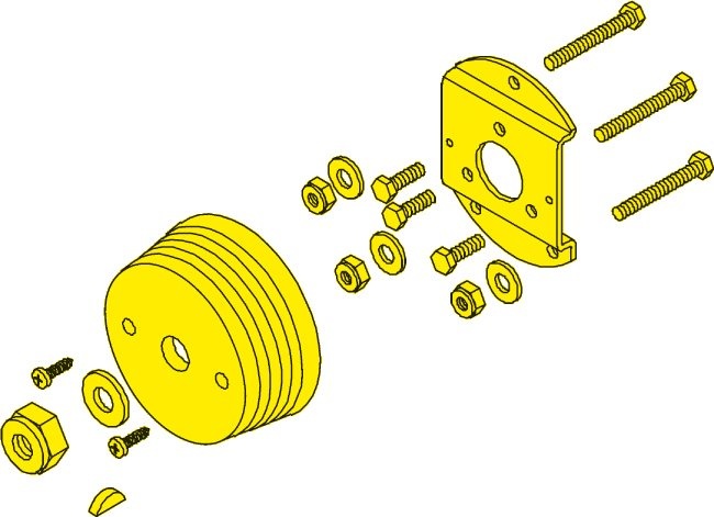 SeaStar Montageset 90° voor jet-boat