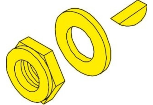 SeaStar Spie moer en ring voor mechanische stuurkoppen