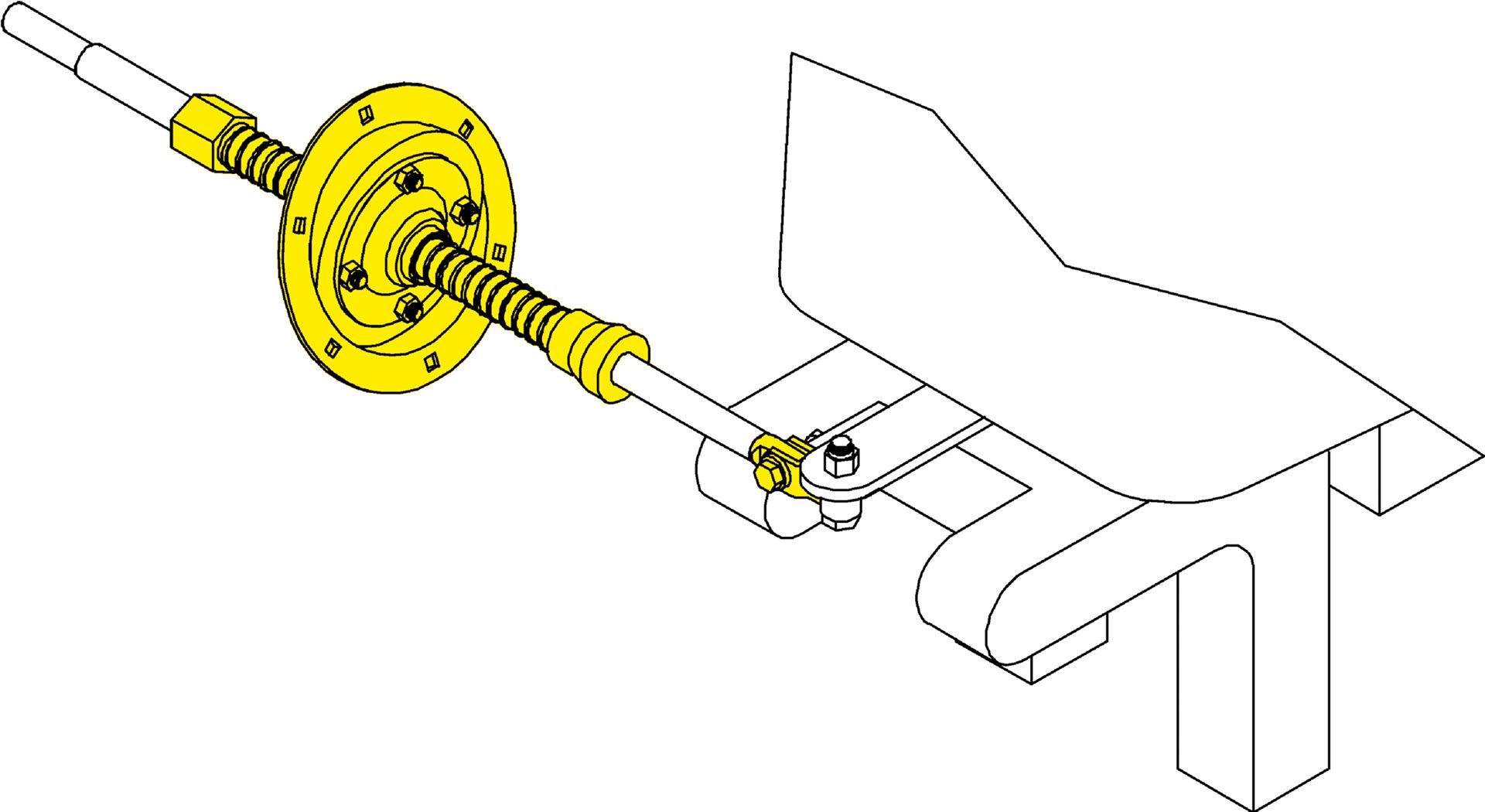 SeaStar motorbun montageset voor stuurkabel