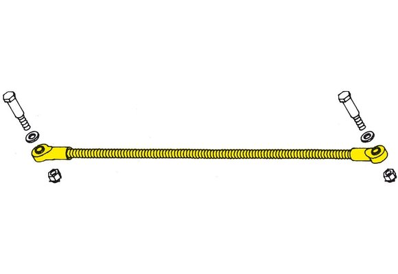 SeaStar Universele Tie Bar Kit RVS max. lengte 648mm