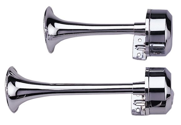 Allpa plastic verchroomde hoorn met RVS voet