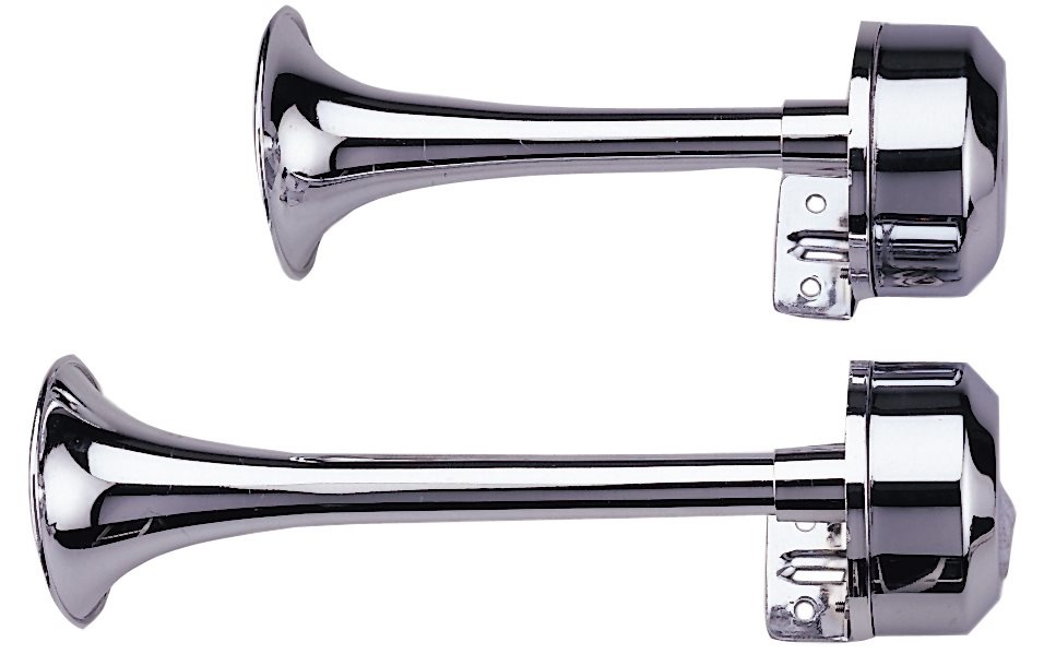 Allpa plastic verchroomde hoorn met RVS voet