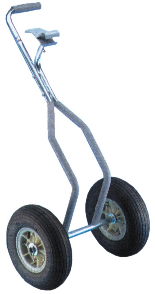 Allpa RVS trolley voor vervoer van rubberboot (voor bevestiging aan boeghandgreep)