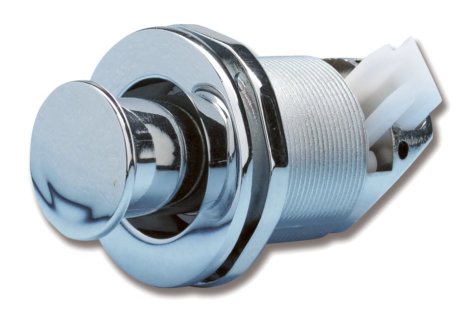 Allpa Verchroomde drukknopsluiting voor kastdeurtjes