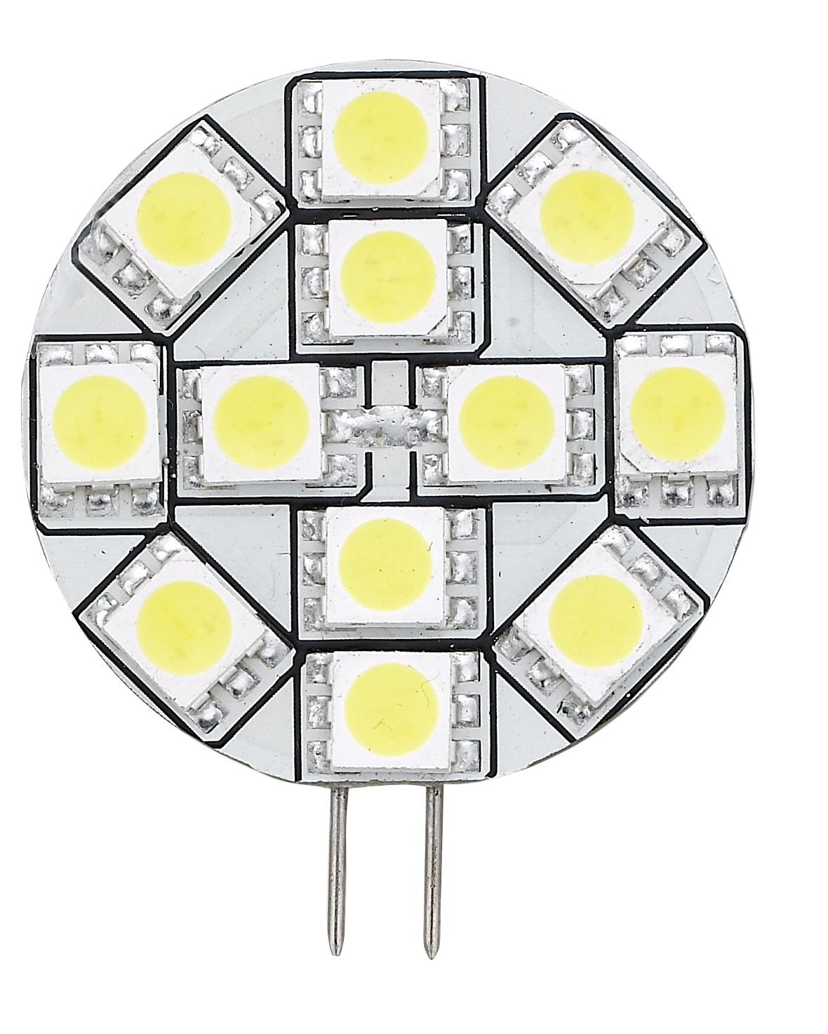 Allpa G4 LED-vervangingslamp  zij-insteek  Ø31mm  12x0 2W  (2 5W) / 10-30V  warm white