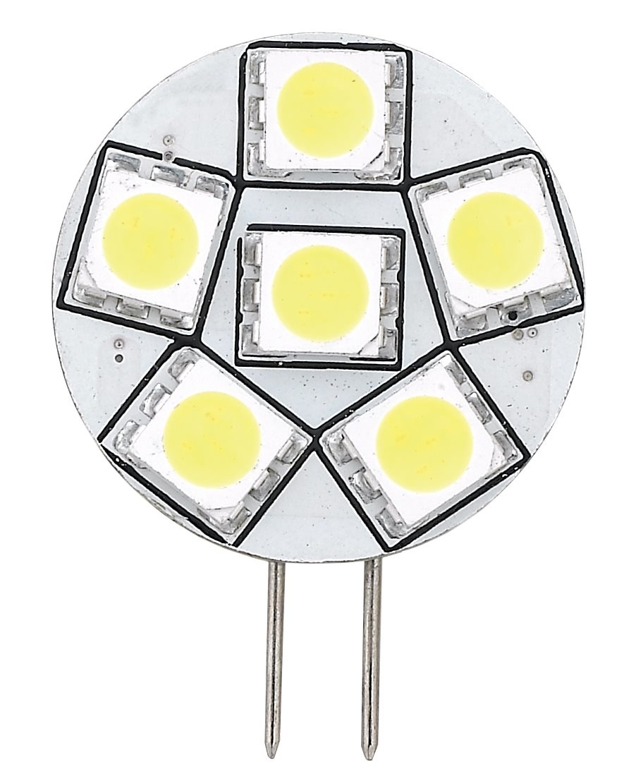 Allpa G4 LED-vervangingslamp  zij-insteek  Ø23mm  6x0 3W (1 8W) / 10-30V  warm white