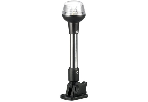 Allpa LED Rondschijnend toplicht  12V  360º  LED 1x 0 5W  zwart huis met heldere lens  H=635mm