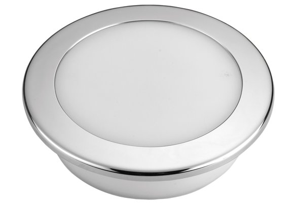 Allpa Kunststof LED-plafondlamp met RVS ring  inbouw  12V/9 3W  LED 26x 5Ø  met schakelaar