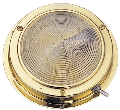 Allpa Messing LED-plafondlamp opbouw 12V/1 7W LED 20x5Ø H39mm cool white
