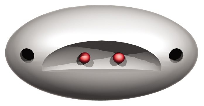 Allpa LED-Loopverlichting kunststof huis opbouw 12V/0 23W LED 2x 5Ø 44x19x13mm