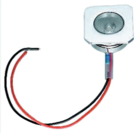 Allpa LED-Loopverlichting  chroom  12V/0 24W  LED 1x 5Ø  38x38mm