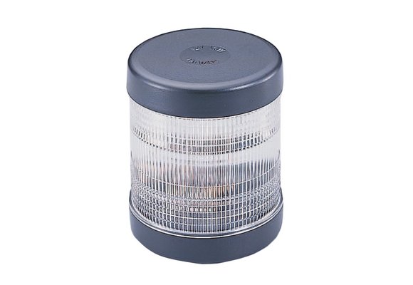 Allpa rondschijnend toplicht  12V / 6W  360º  zwart kunststof huis met heldere lens