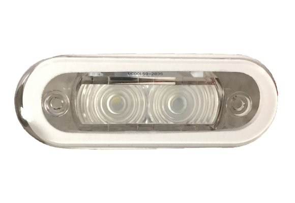 Allpa LED-Loopverlichting  kunststof  inbouw  12V/0 21W  LED 2x 0 2W  84x29mm