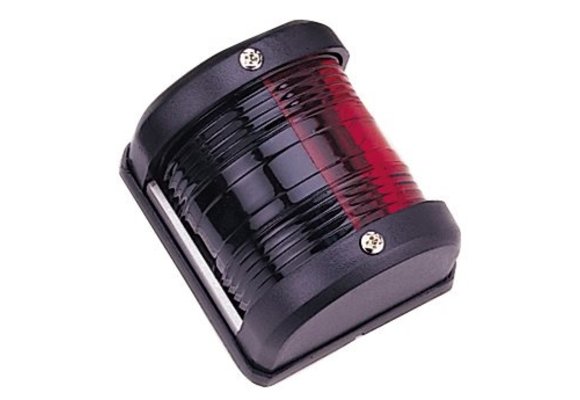 Allpa LED-positielantaarn  2-kleuren  12V  LED 0 54W  zwart kunststof huis met rode / groene lens