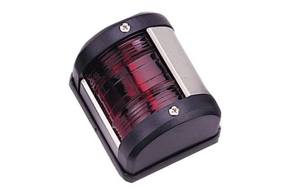 Allpa LED-positielantaarn  bakboord  12V  LED 0 54W  zwart kunststof huis met rode lens