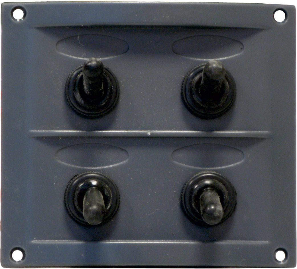 Allpa Kunststof schakelpaneel  12V  4-schakelaars