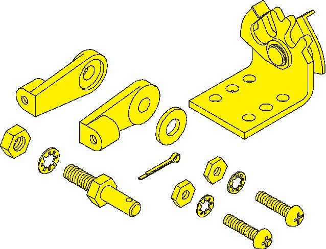 Allpa Universele Parallel aansluitkit voor schakel/gaskabel