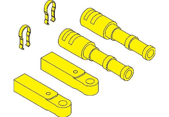 Allpa OMC Sterndrive kit voor schakel/gaskabel
