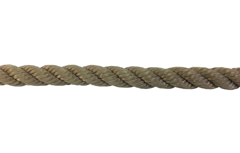 Allpa Allcord-8 geslagen polypropyleen splitfilm Ø6mm manilla haspel 220m (breekkracht 550kg)