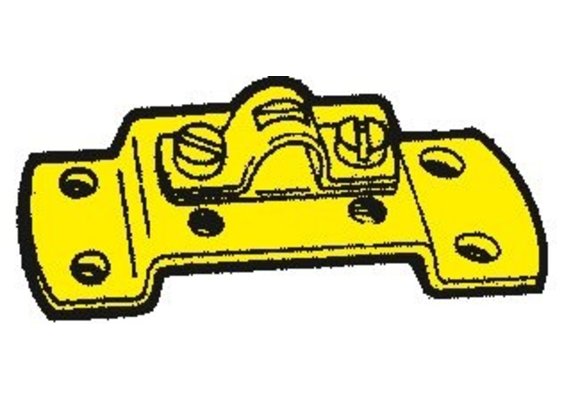 Allpa Houder met opgemonteerde kabelklem voor schakel/gaskabel