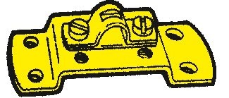 Allpa Houder met opgemonteerde kabelklem voor schakel/gaskabel