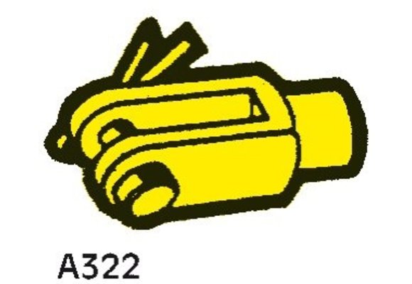 SeaStar Vorkeind A322 voor kabels met M10 schroefdraad