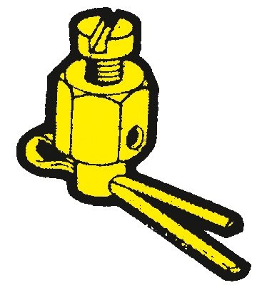 Allpa Klemnippel voor schakel/gaskabel