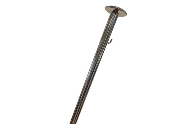 Vlaggenstok RVS  L=1Mtr  Diam.25mm  met 2 haken