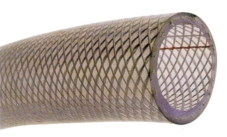 Allpa PVC Koudwaterslang transparant met polyester inlage Ø25x34mm -20ºC tot +60ºC max.13bar 20ºC