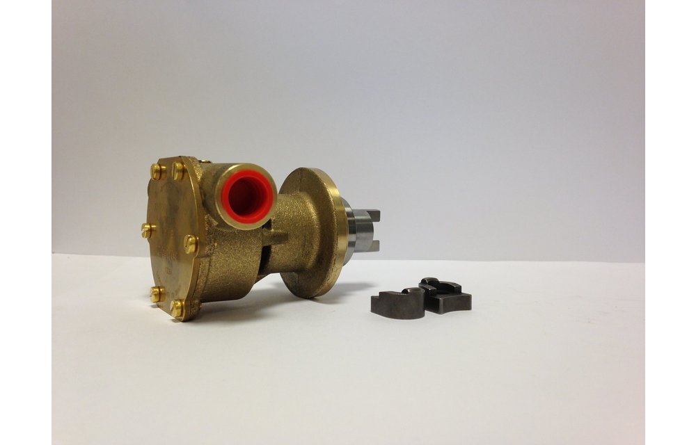 JP bronzen koelwater-impellerpomp F4B-9 (Mitsubishi K3D - K4D Vetus STM8050 Vetus M14.14 & M3.10)