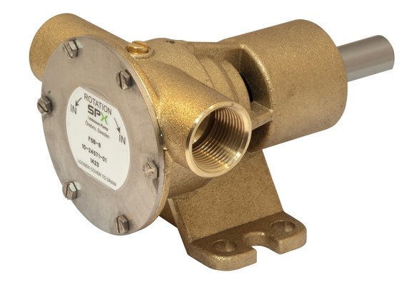 Johnson Pump bronzen impellerpomp F5B-8  46l/min  binnendraad 3/4  voetmontage/pulley-aandrijving