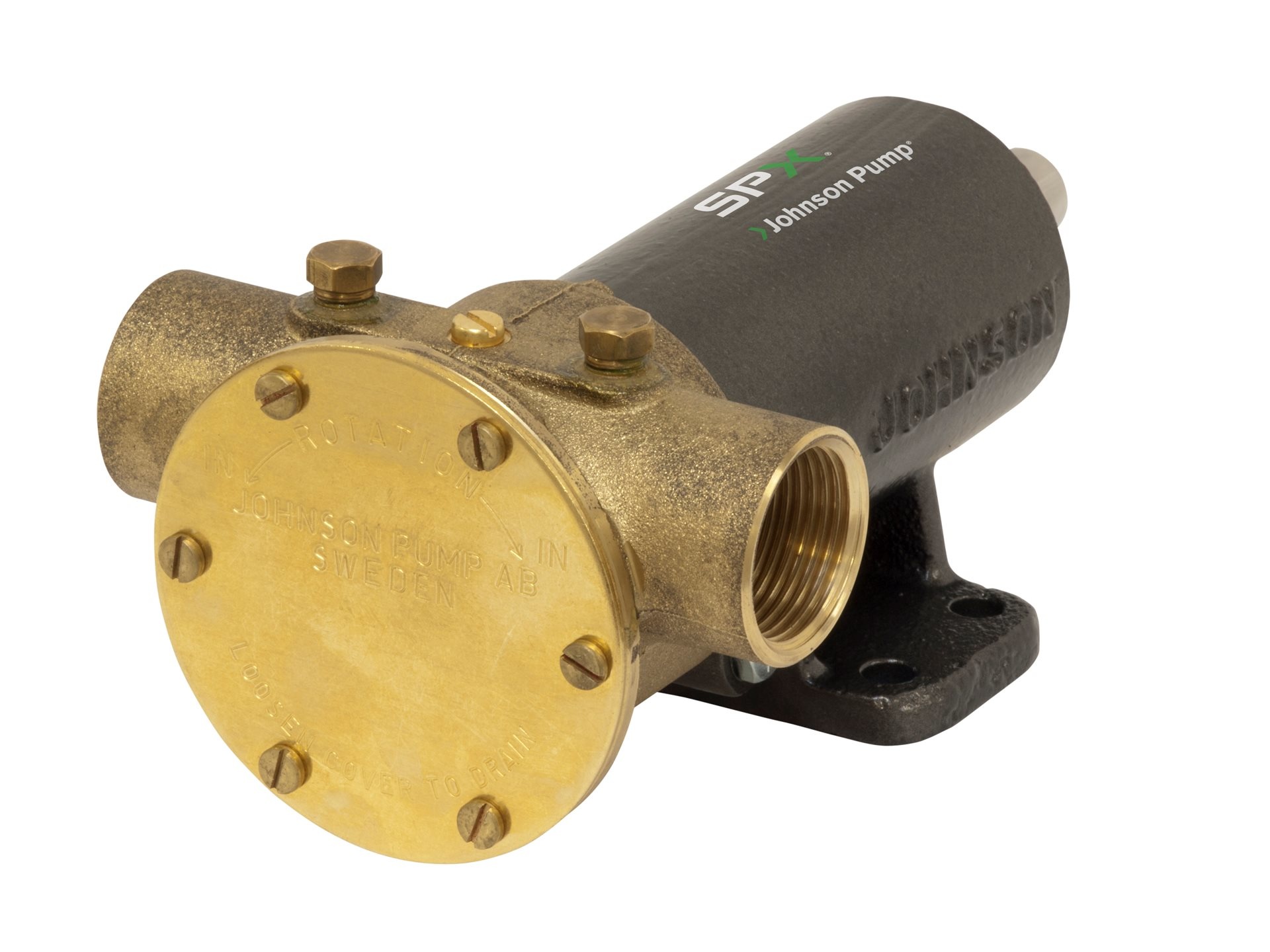 Johnson Pump impellerpomp F7B-3000  107l/min  voetmontage (met mechanical seal & RVS Deksel)